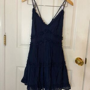 Mi Ami Womens Mini Ruffle Dress